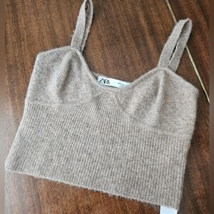 Zara Crop Sweater Tank